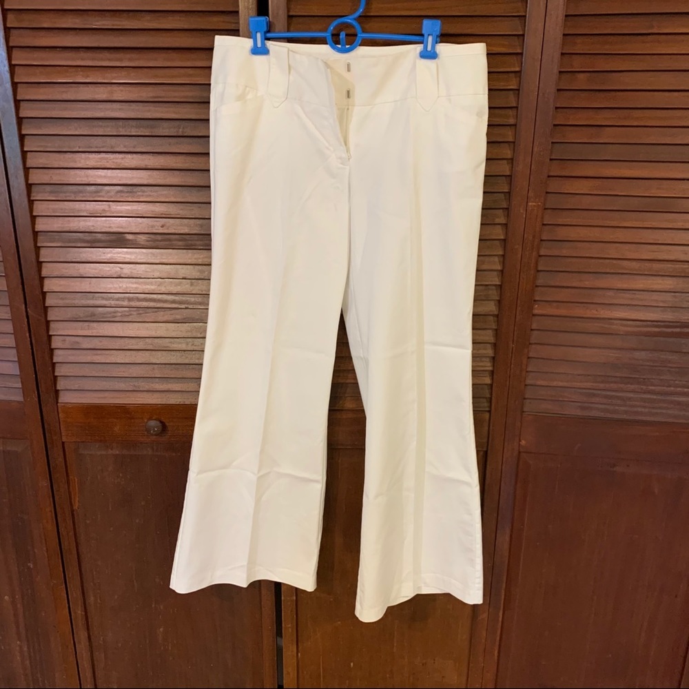 White Wide Leg Dress Pants